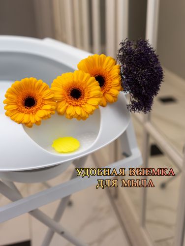 Ванночка для купания новорожденных складная детская с подставкой, термопробкой и сливным шлангом NORVE фото 17