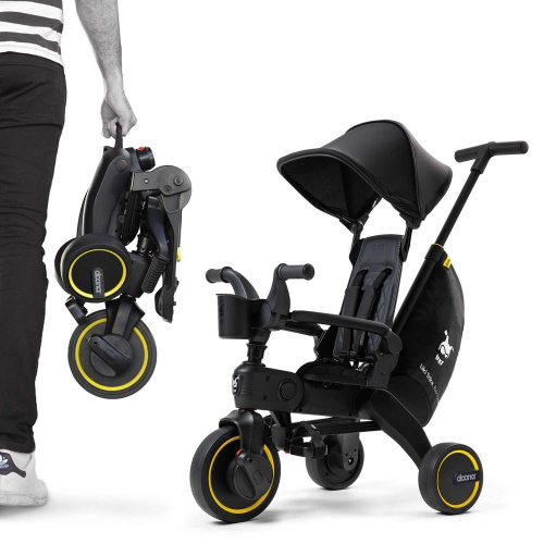 Велосипед трехколесный Doona Liki Trike Limited Edition Midnight фото 11